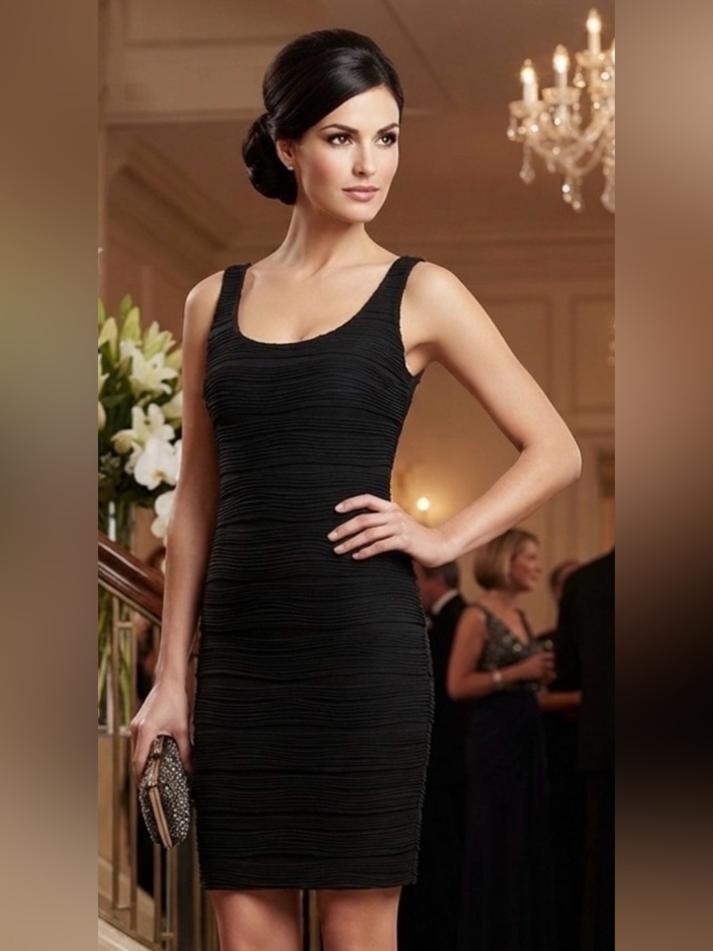 NY Collection Black Sheath Dress